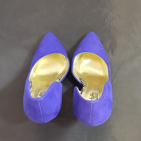 CHARLOTTE RUSSE POINTED TOE D'ORSAY HIGH HEEL STILETTOS PUMP - Picture 6 of 14